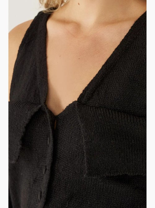 Maglione lavorato a maglia con ritaglio hiccup - Kiabi Maglione lavorato a maglia con ritaglio hiccup - Kiabi