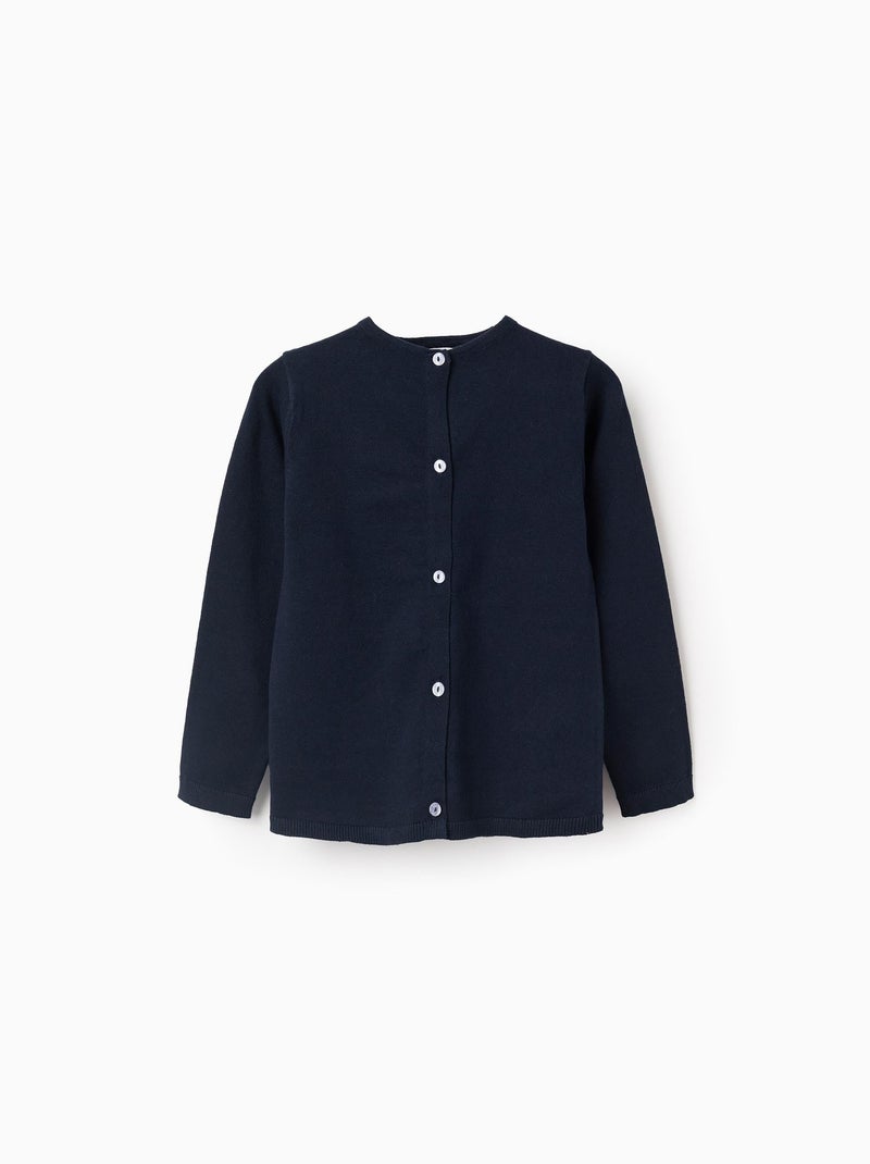 Maglione lavorato a maglia con scollo rotondo Blu scuro - Kiabi