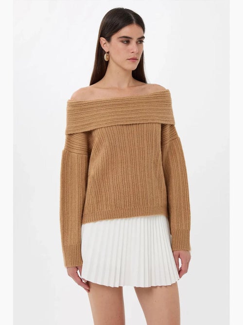 Maglione lavorato a maglia con spalle scoperte hiccup - Kiabi Maglione lavorato a maglia con spalle scoperte hiccup - Kiabi