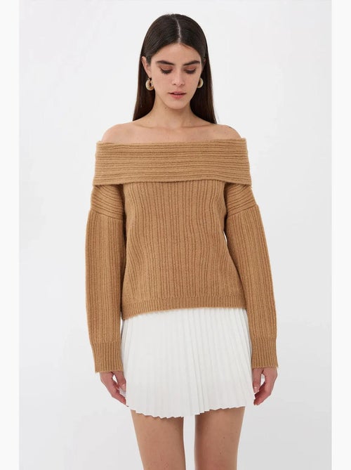 Maglione lavorato a maglia con spalle scoperte hiccup - Kiabi Maglione lavorato a maglia con spalle scoperte hiccup - Kiabi