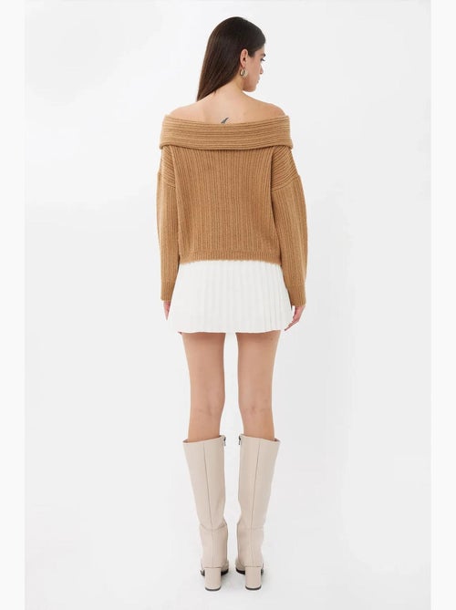 Maglione lavorato a maglia con spalle scoperte hiccup - Kiabi Maglione lavorato a maglia con spalle scoperte hiccup - Kiabi