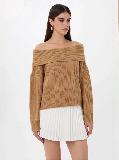 Maglione lavorato a maglia con spalle scoperte - Kiabi Maglione lavorato a maglia con spalle scoperte - Kiabi