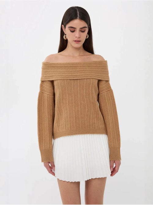 Maglione lavorato a maglia con spalle scoperte - Kiabi Maglione lavorato a maglia con spalle scoperte - Kiabi