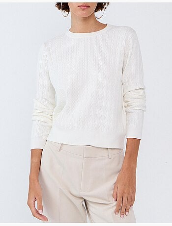 Maglione lavorato a maglia con viscosa, mo fashion