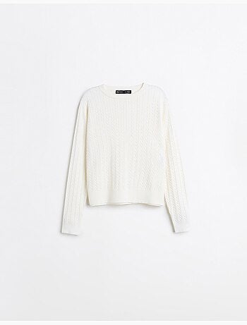 Maglione lavorato a maglia con viscosa, mo fashion