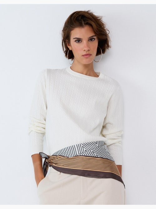 Maglione lavorato a maglia con viscosa, mo fashion - Kiabi Maglione lavorato a maglia con viscosa, mo fashion - Kiabi