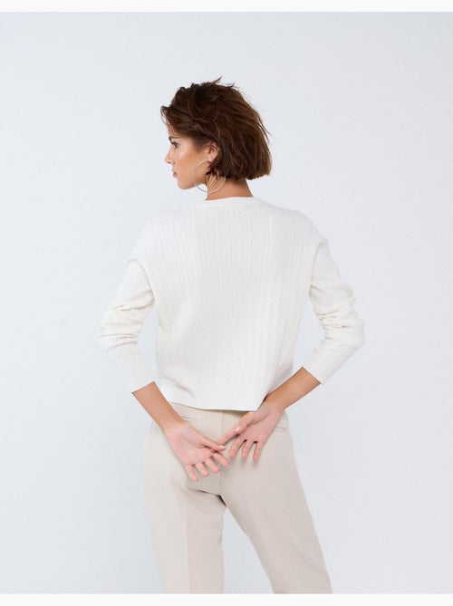 Maglione lavorato a maglia con viscosa, mo fashion - Kiabi Maglione lavorato a maglia con viscosa, mo fashion - Kiabi