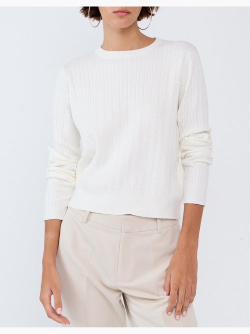 Maglione lavorato a maglia con viscosa, mo fashion - Kiabi Maglione lavorato a maglia con viscosa, mo fashion - Kiabi