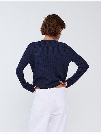 Maglione lavorato a maglia con viscosa, mo fashion