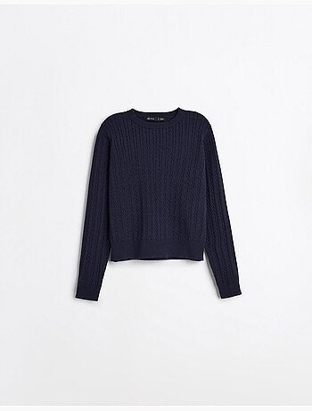 Maglione lavorato a maglia con viscosa, mo fashion