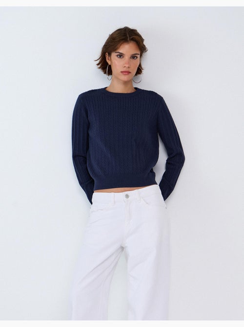 Maglione lavorato a maglia con viscosa, mo fashion - Kiabi Maglione lavorato a maglia con viscosa, mo fashion - Kiabi
