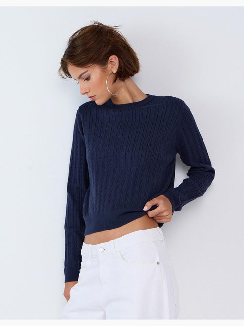 Maglione lavorato a maglia con viscosa, mo fashion - Kiabi Maglione lavorato a maglia con viscosa, mo fashion - Kiabi