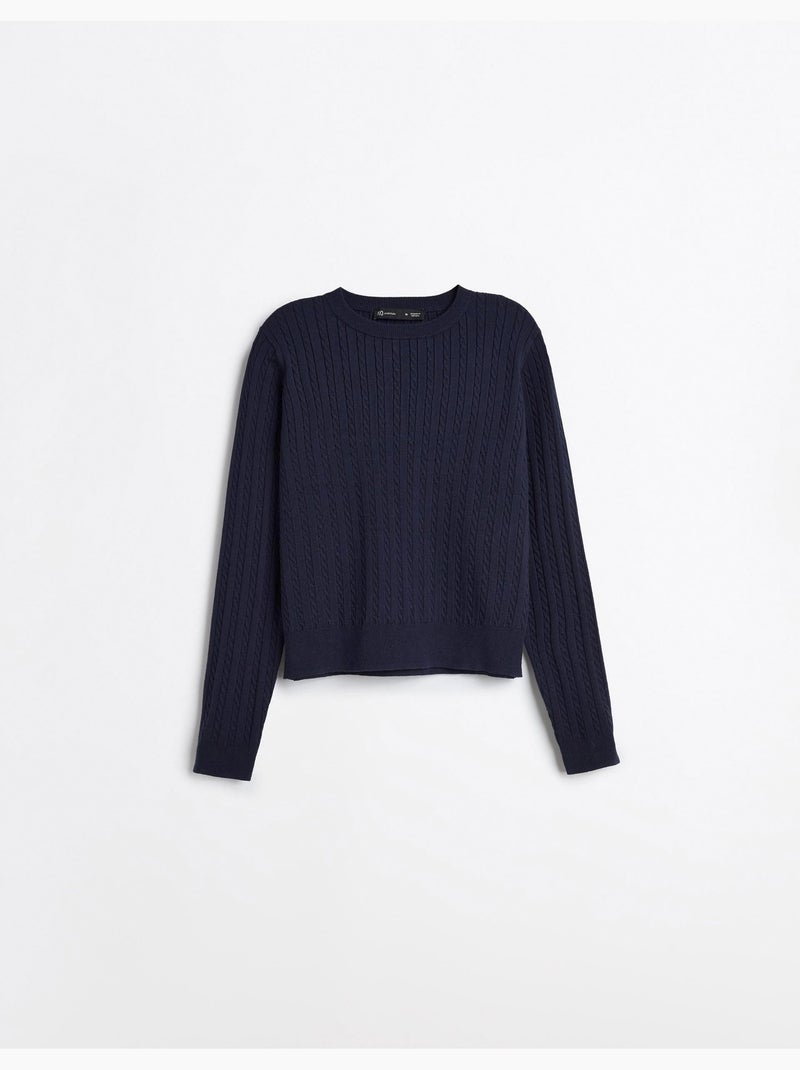 Maglione lavorato a maglia con viscosa, mo fashion Blu - Kiabi