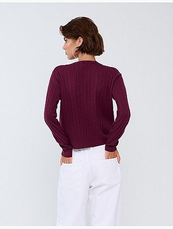 Maglione lavorato a maglia con viscosa, mo fashion