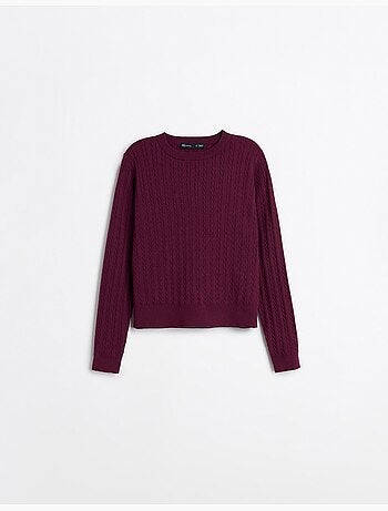 Maglione lavorato a maglia con viscosa, mo fashion