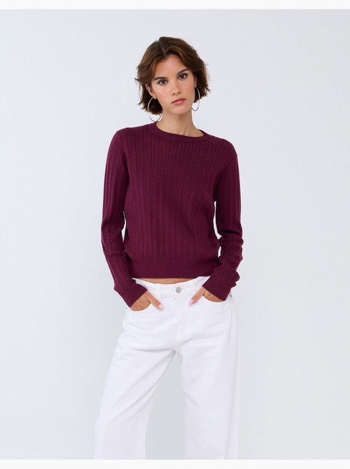 Maglione lavorato a maglia con viscosa, mo fashion - Kiabi Maglione lavorato a maglia con viscosa, mo fashion - Kiabi