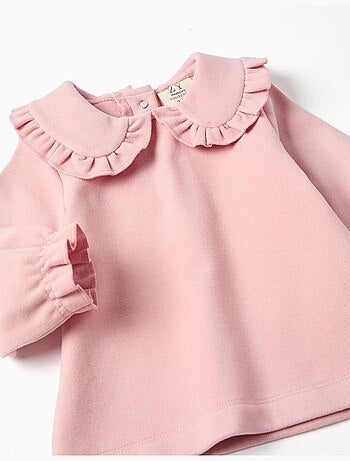 Maglione lavorato a maglia con volant + pantaloni