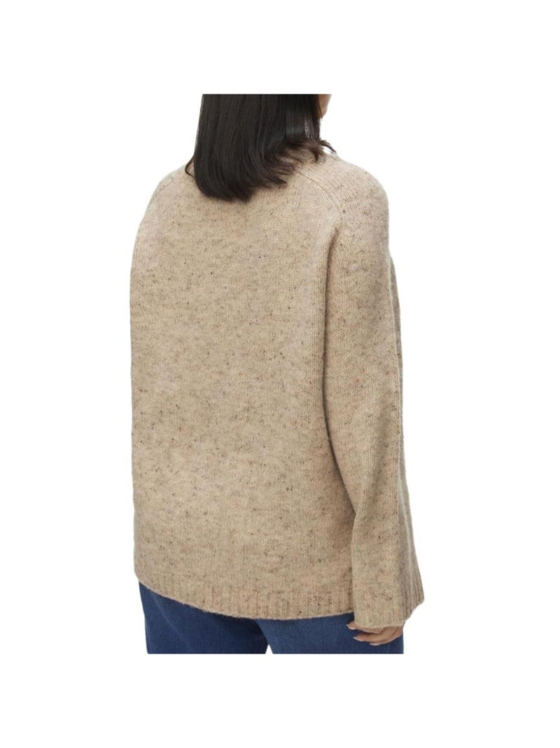 Maglione lavorato a maglia Donna Vero Moda Curve Cingrid Beige - Kiabi