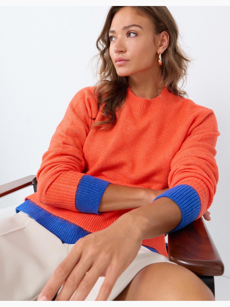Maglione lavorato a maglia, mo fashion Arancione - Kiabi