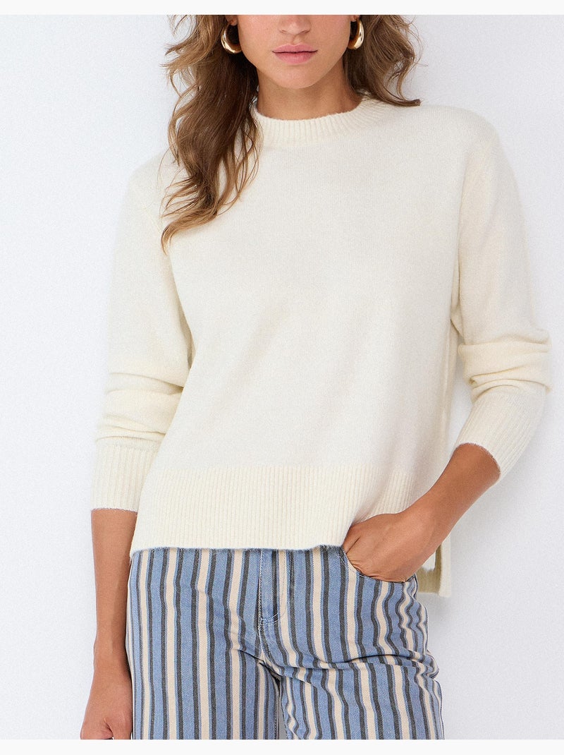 Maglione lavorato a maglia, mo fashion Beige - Kiabi
