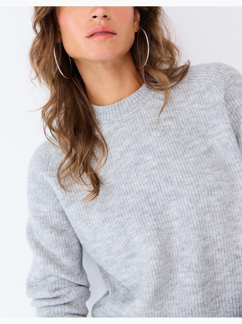 Maglione lavorato a maglia, mo fashion Grigio - Kiabi