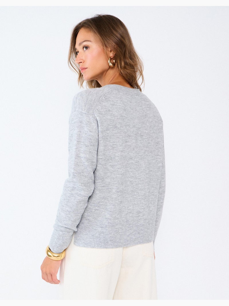 Maglione lavorato a maglia, mo fashion Grigio - Kiabi