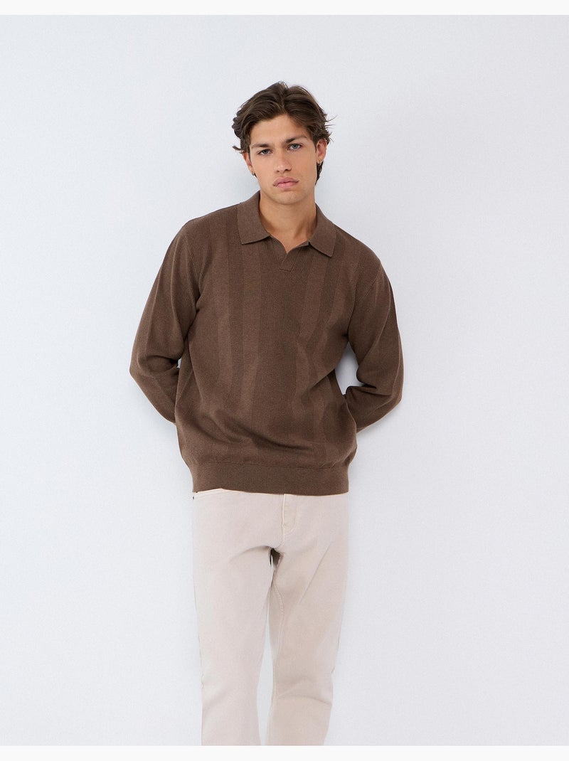 Maglione lavorato a maglia, mo fashion Marrone - Kiabi