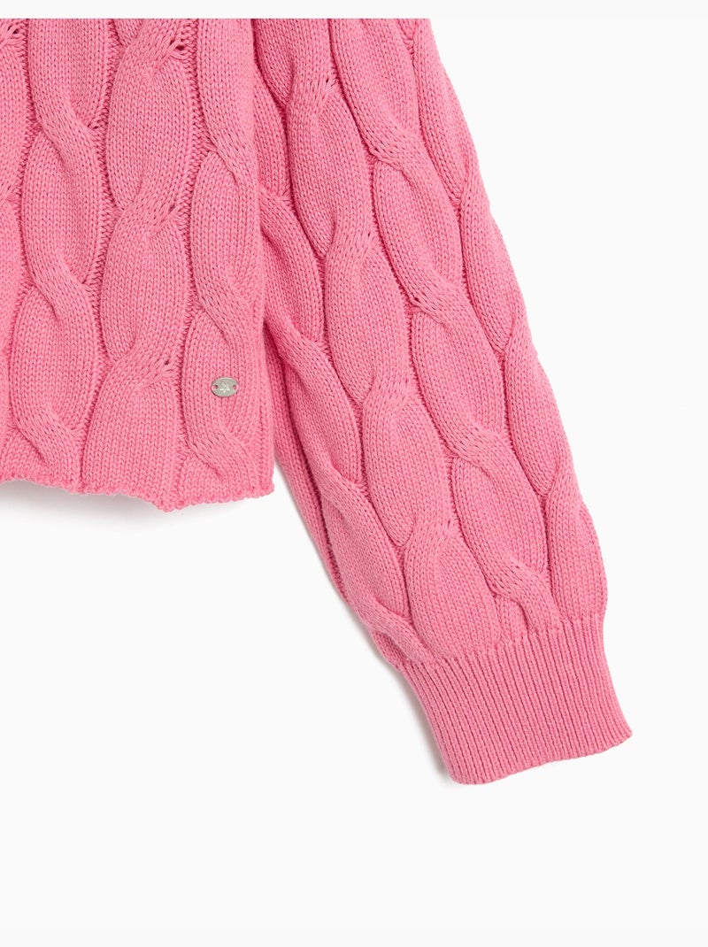 Maglione lavorato a maglia, mo fashion Rosa - Kiabi