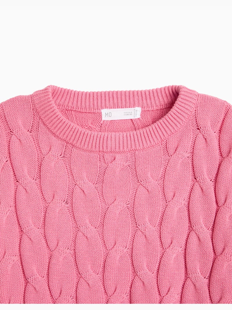 Maglione lavorato a maglia, mo fashion Rosa - Kiabi