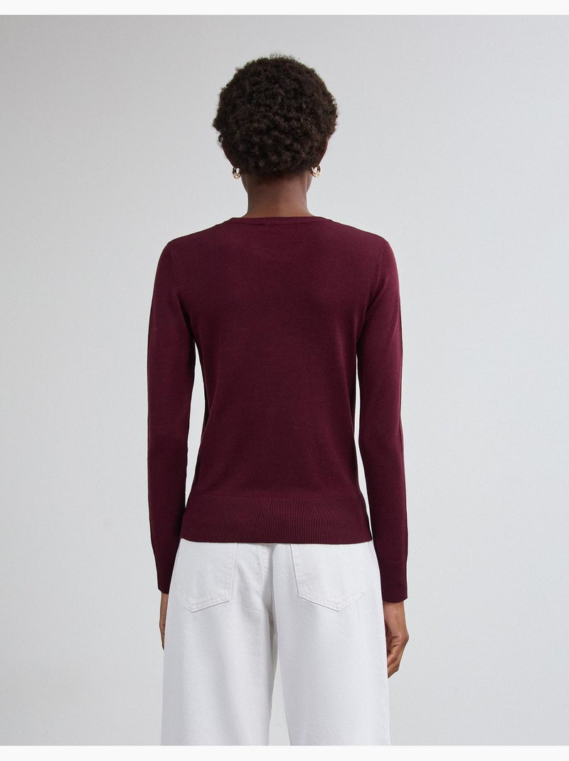 Maglione lavorato a maglia, mo fashion Viola - Kiabi