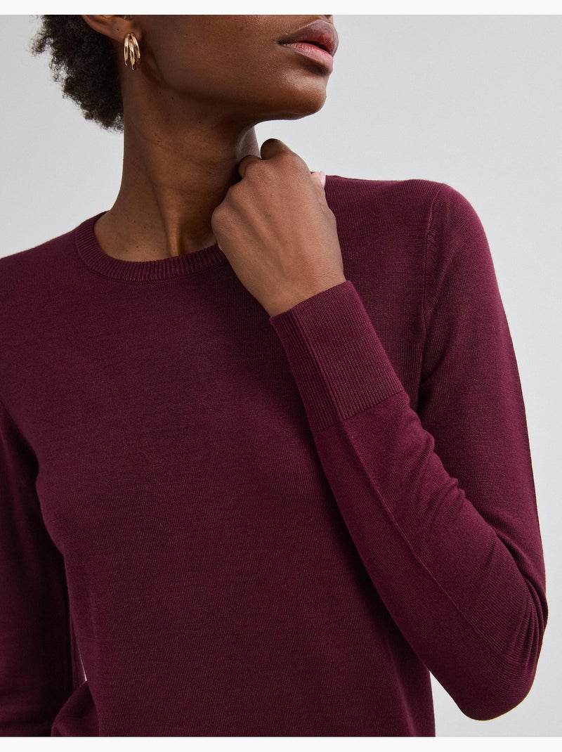Maglione lavorato a maglia, mo fashion Viola - Kiabi