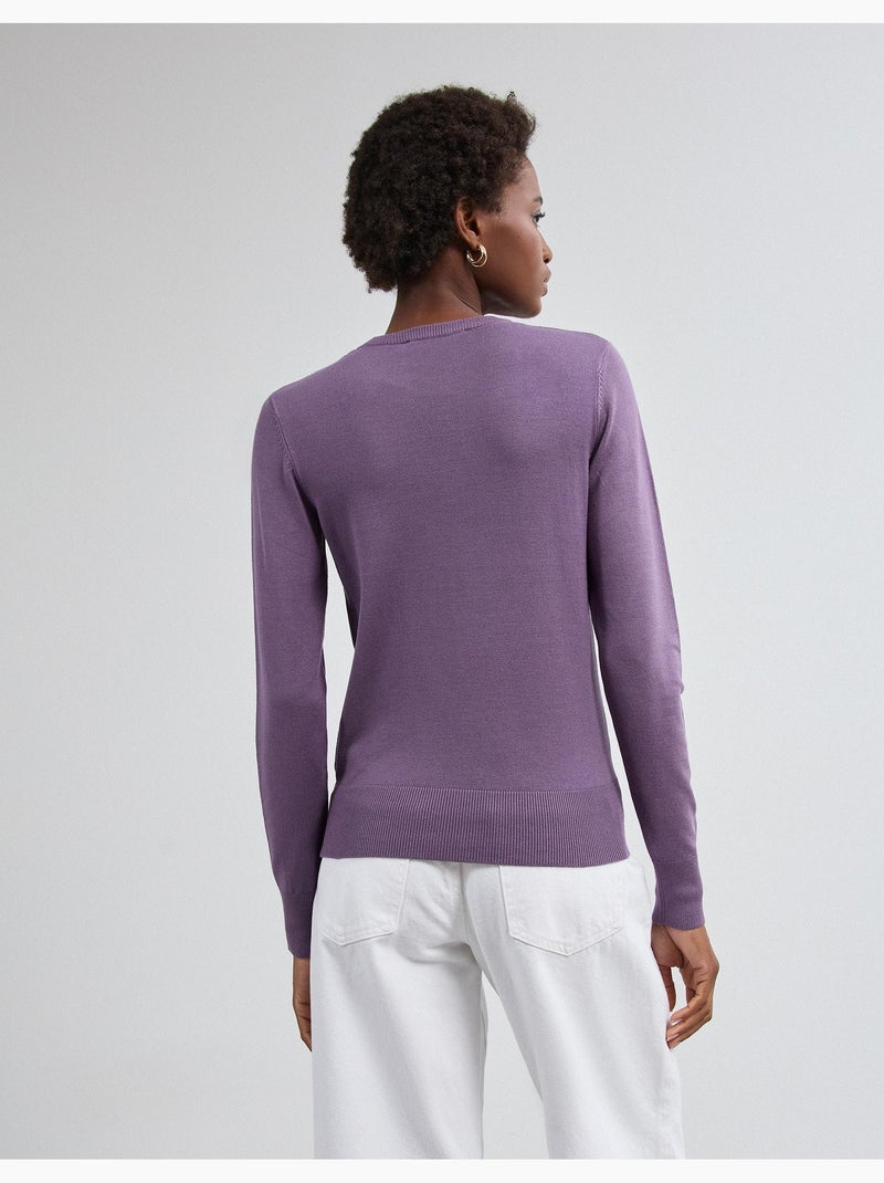 Maglione lavorato a maglia, mo fashion Viola - Kiabi