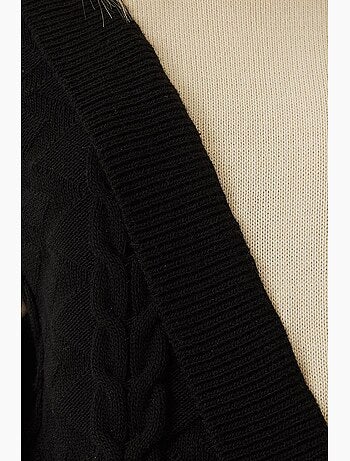 Maglione lavorato a maglia patchwork lucci