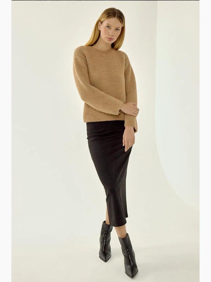 Maglione lavorato a maglia testurizzato hiccup Beige naturale - Kiabi