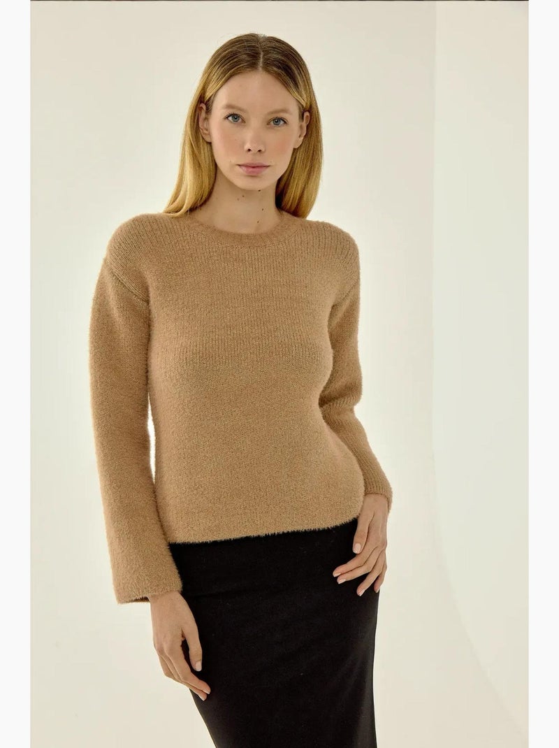 Maglione lavorato a maglia testurizzato hiccup Beige naturale - Kiabi