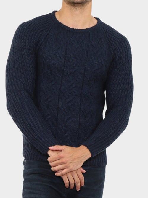 Maglione lavorato a trecce - Kiabi