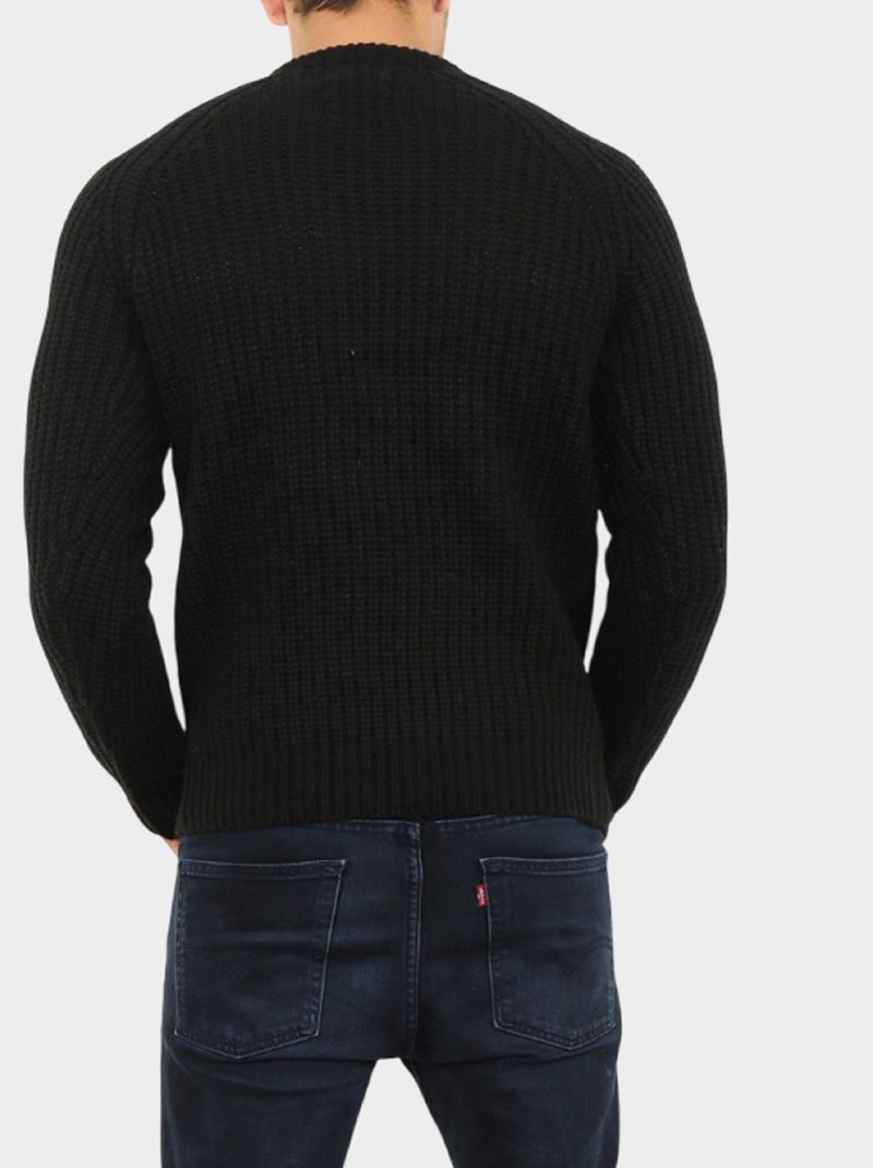 Maglione lavorato a trecce Ecru - Kiabi
