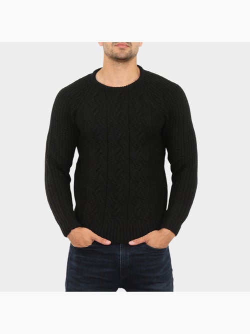 Maglione lavorato a trecce - Kiabi
