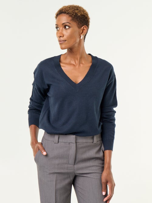 Maglione leggero con scollo a V - Kiabi