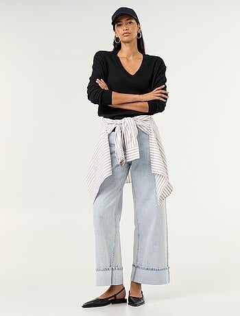 Maglione leggero con scollo a V