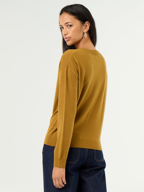 Maglione leggero con scollo a V - Kiabi Maglione leggero con scollo a V - Kiabi