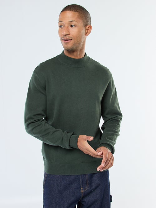 Maglione leggero in maglia fine a collo alto - Kiabi