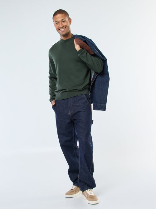 Maglione leggero in maglia fine a collo alto - Kiabi