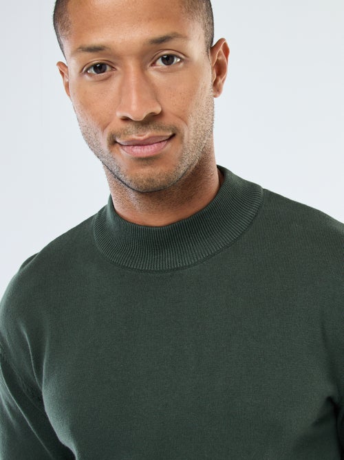 Maglione leggero in maglia fine a collo alto - Kiabi