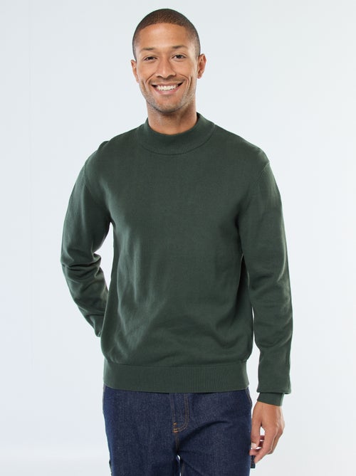 Maglione leggero in maglia fine a collo alto - Kiabi