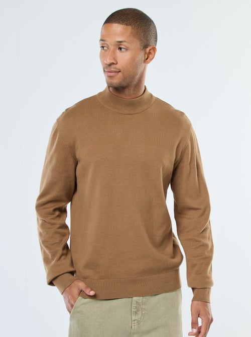 Maglione leggero in maglia fine a collo alto - Kiabi