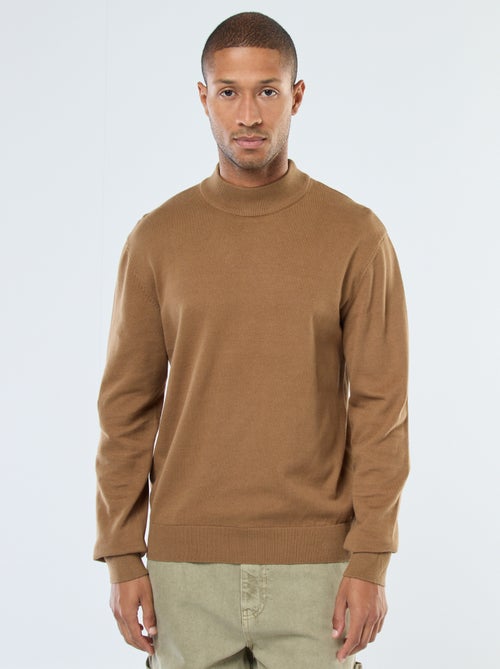 Maglione leggero in maglia fine a collo alto - Kiabi