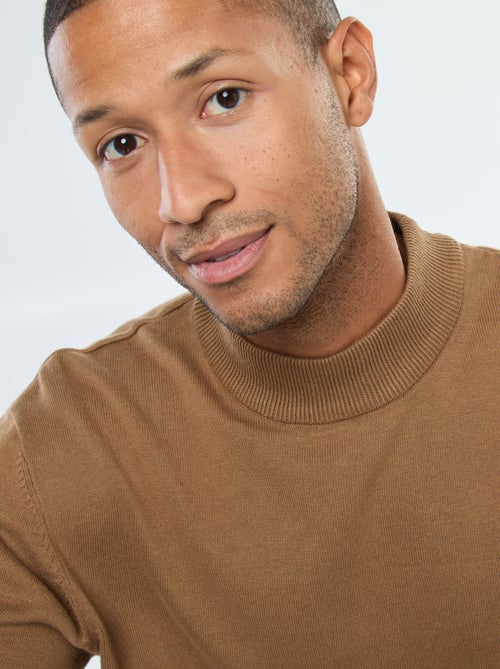 Maglione leggero in maglia fine a collo alto - Kiabi