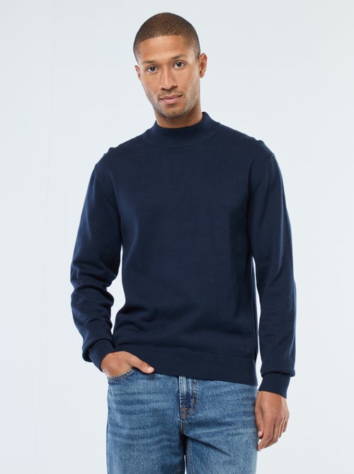Maglione leggero in maglia fine con collo alto - Kiabi