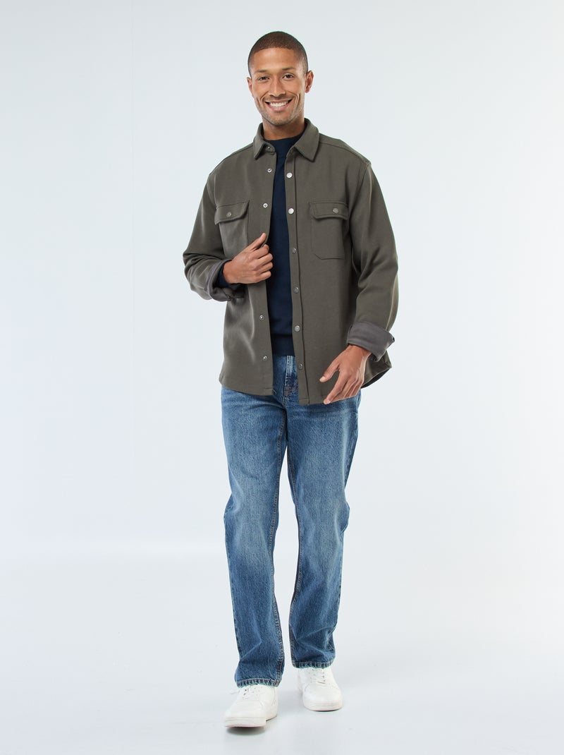Maglione leggero in maglia fine con collo alto Blu - Kiabi